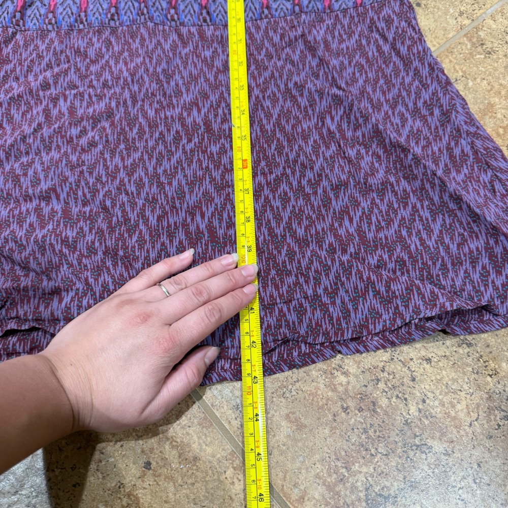 Prana Nari Dress Black Cherry Laurel Purple Ikat Halter Women Medium M Beachy - Picture 6 of 10